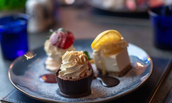 Trio of Desserts at Merchants Bistro 