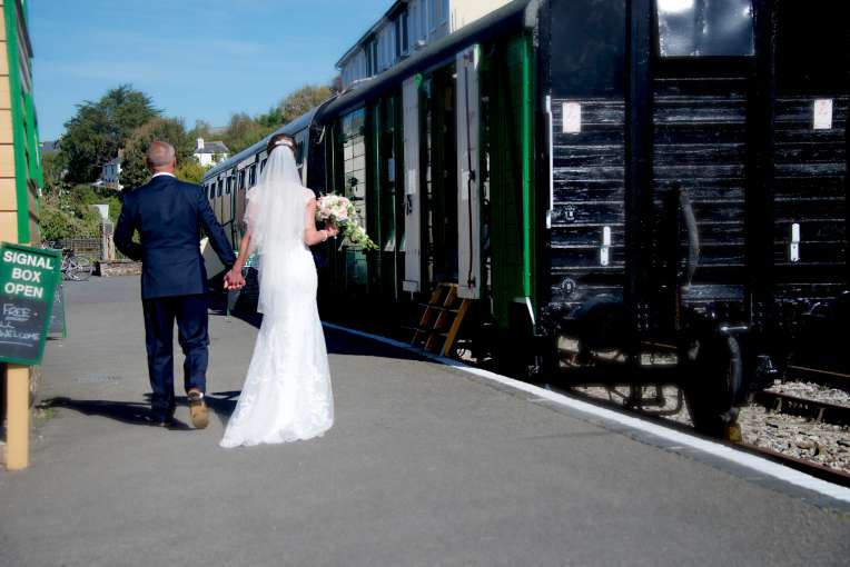 Couple at Bideford Railway