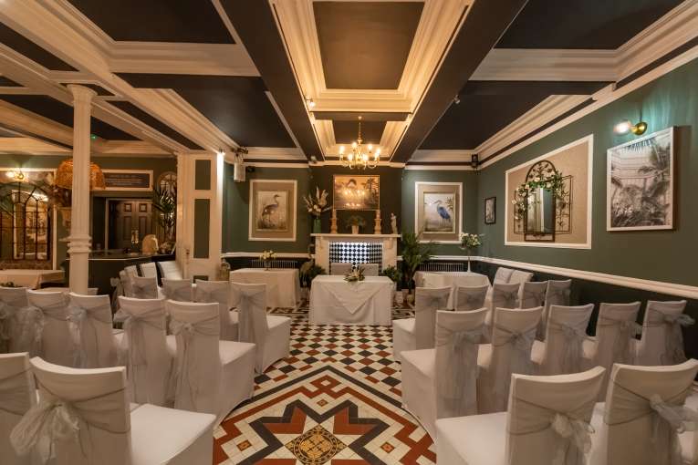Wedding ceremony in Palm Court