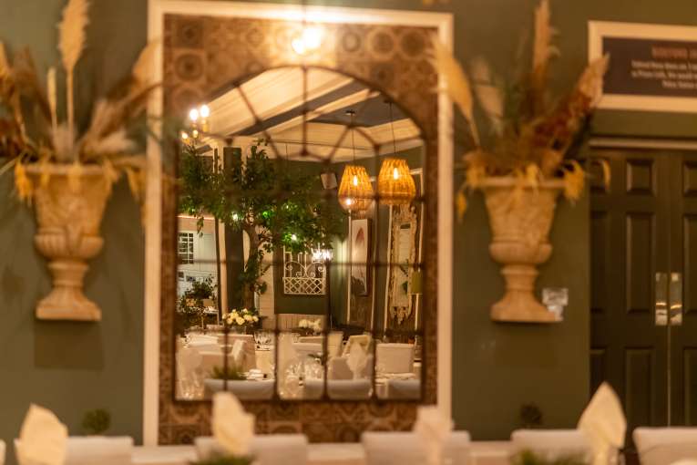 Mirror Details at Palm Court