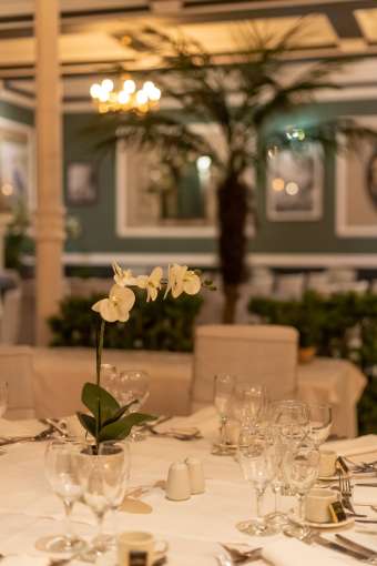 Event Decorated Table Detail at Royal Hotel Bideford