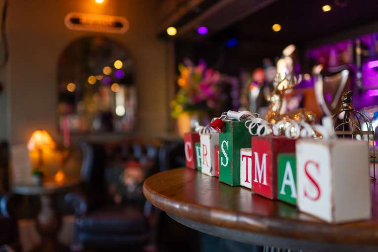 Christmas Blocks in Merchants Bistro 