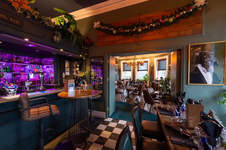 Festive Decorations in Merchants Bistro Bar 