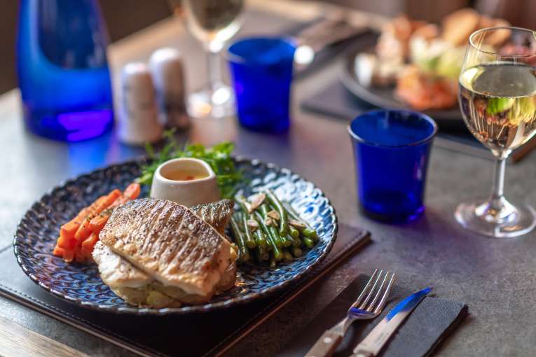 Sea Bass in Merchants Bistro 