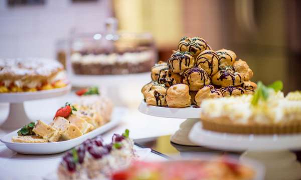 Royal Hotel Restaurant Dining Desserts Selection