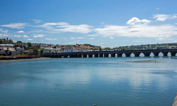 Bridge Over the River Torridge in Bideford North Devon