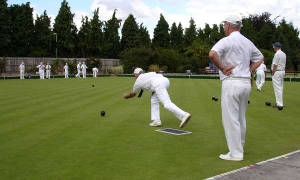 Bowler, playing lawn bowls