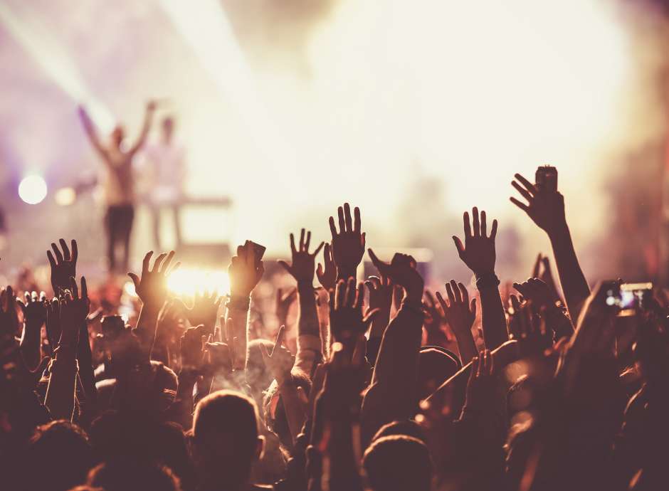 crowd at a festival