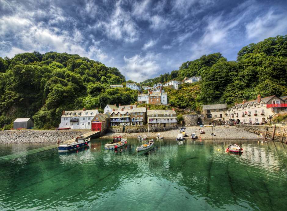 Clovelly, a fishing port in North Devon