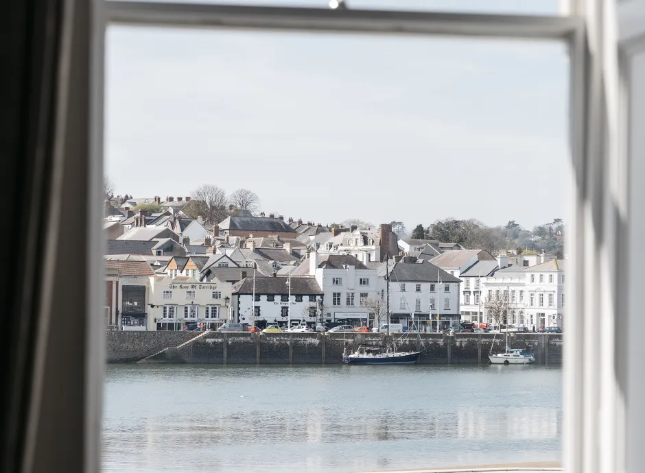 A view across the river from one of the bedroom in The Royal Hotel Bideford