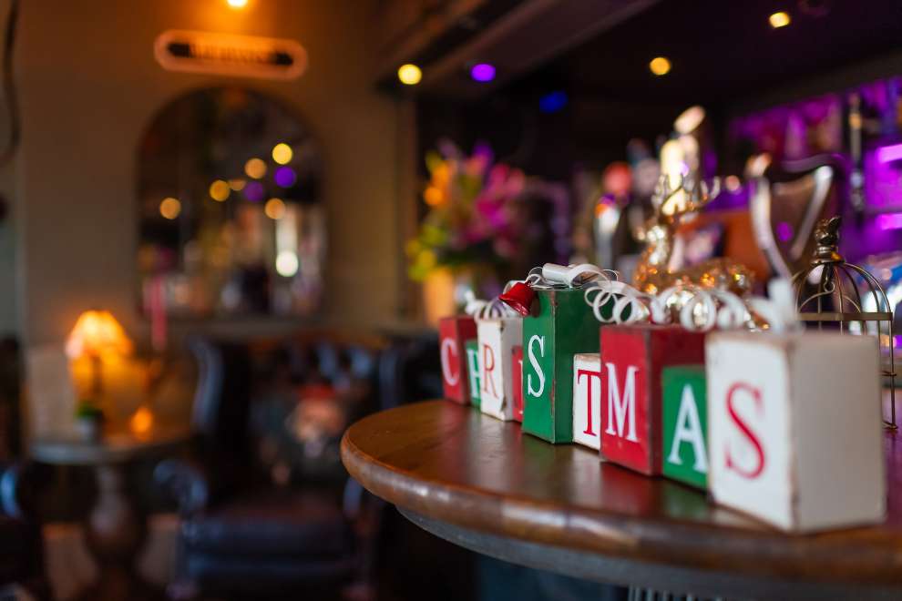Christmas Blocks in Merchants Bistro 