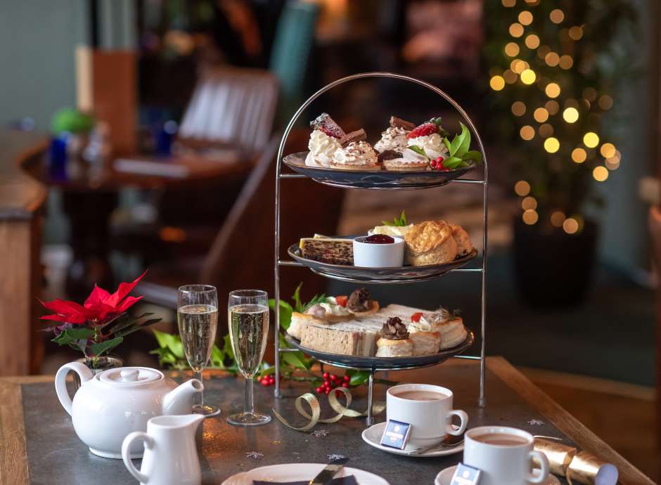Festive Afternoon Tea with prosecco 